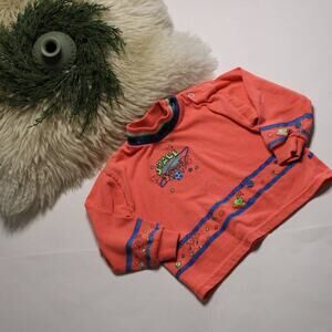 Vintage Buster Brown Mock Neck Space Shirt/Top